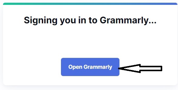 grammarly's new sign up page
