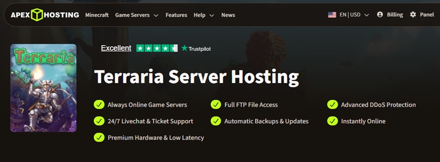 apex hosting for terraria game 