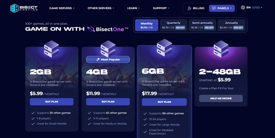 bisect terraria server  plans