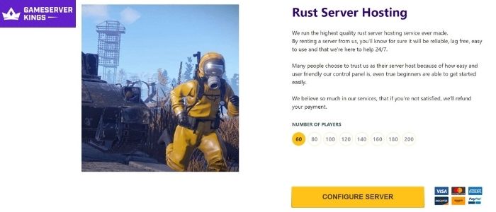 gameserver hosting for rust game