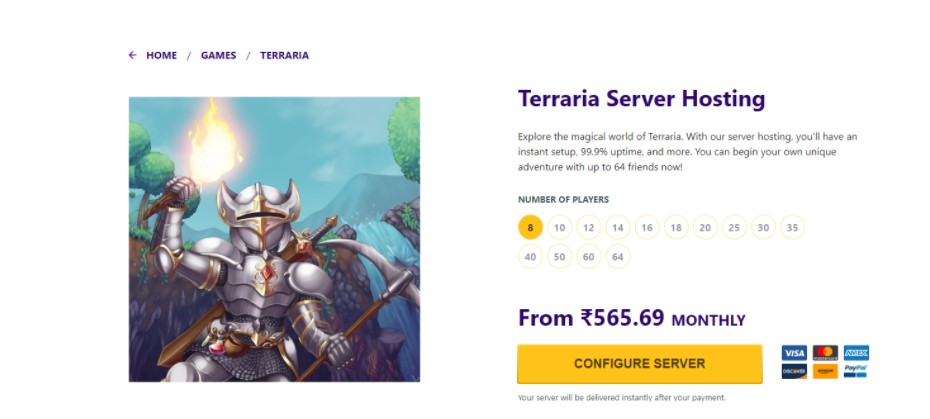 serverkings server hosting for terraria game