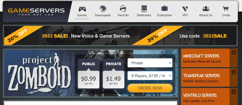 game servers pricing 