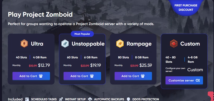 godlike project zomboid server plans
