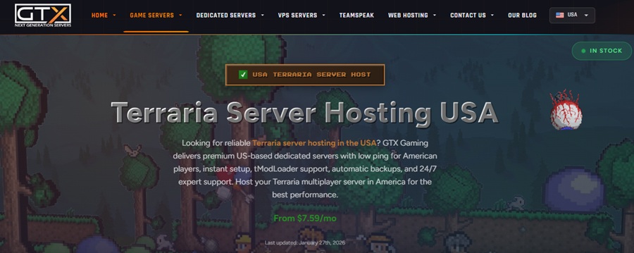 gtx gaming terraria hosting