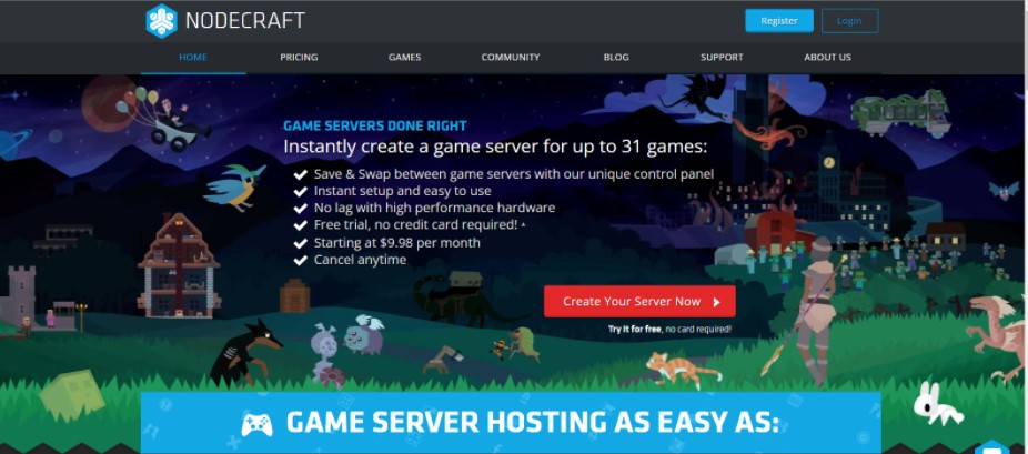 nodecraft server hosting plan
