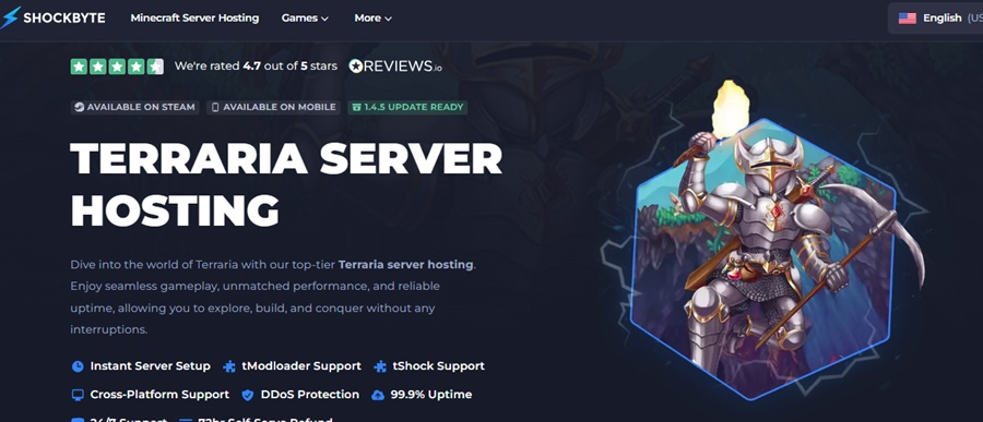 shockbyte terraria server hosting