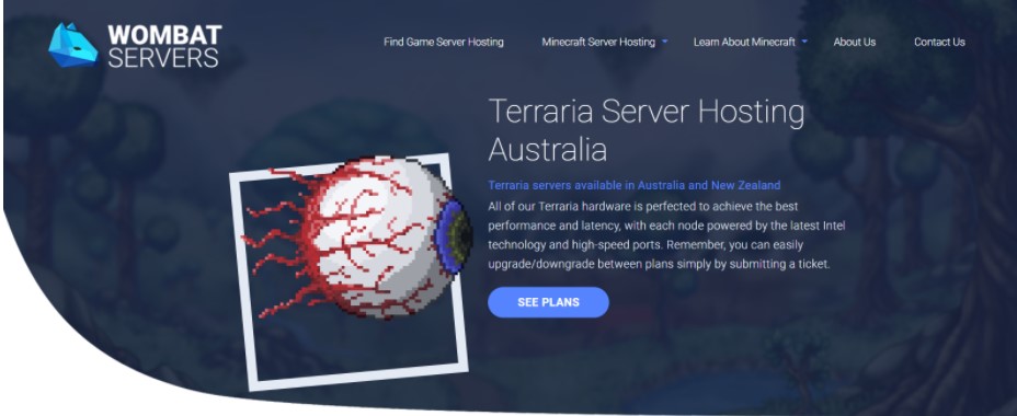 wombat server hosting for terraria game