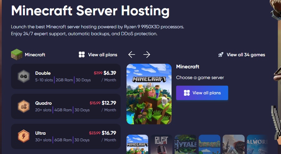 godlike minecraft server hosting