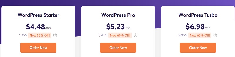 Chemicloud WordPress hosting plan