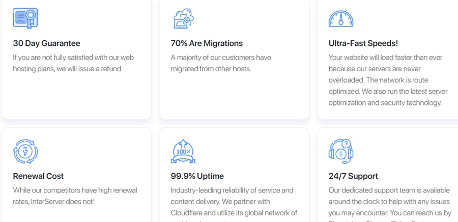 interserver features