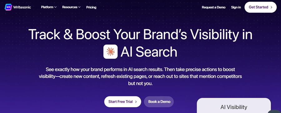 writesonic free trial 