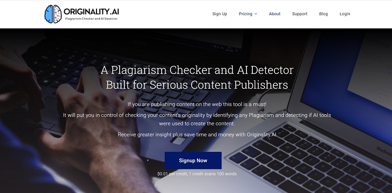 Originality.ai - best ai detection tool