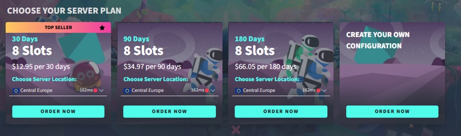 gportal astroneer server hosting pricing 