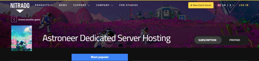 nitrado astroneer server