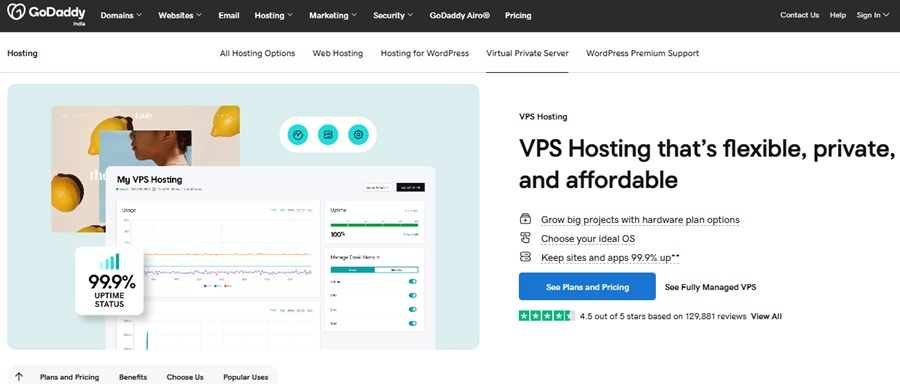 godaddy managed vps hosting 