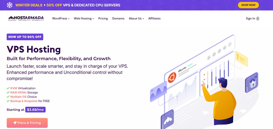 hostarmada managed vps hosting 