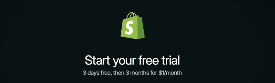 shopify free trial 