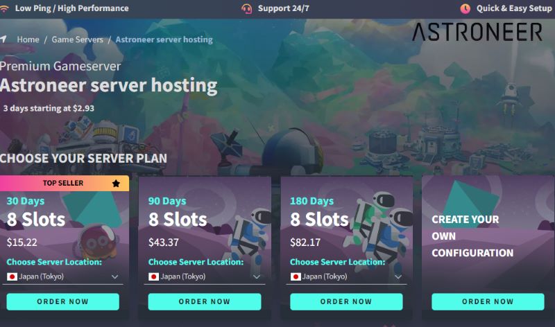 gportal gaming server for astroneer