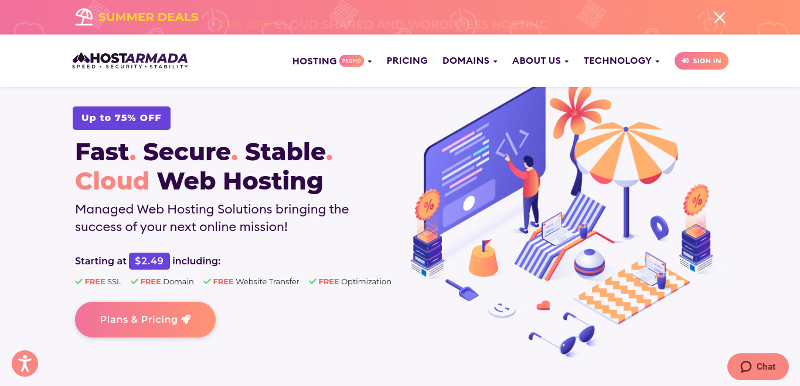 hostarmada static website hosting