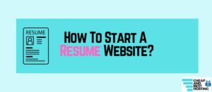 how to start a resume website