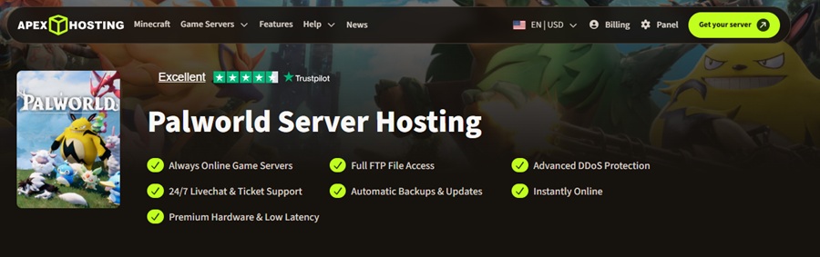 apex hosting palworld server