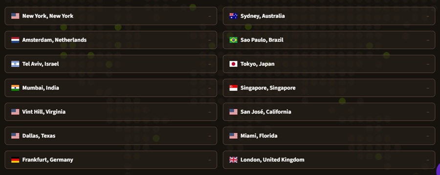 apex hosting server locations 