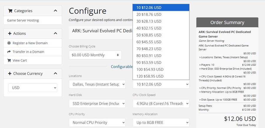 blackbox server ark hosting configuration