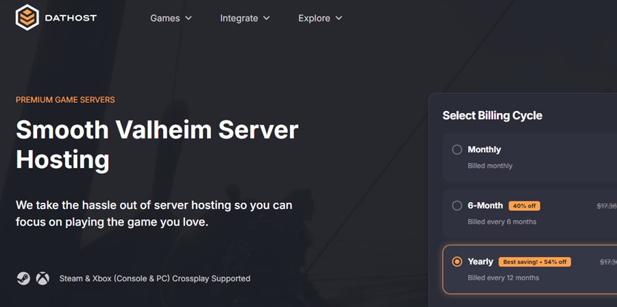 dathost valheim server hosting