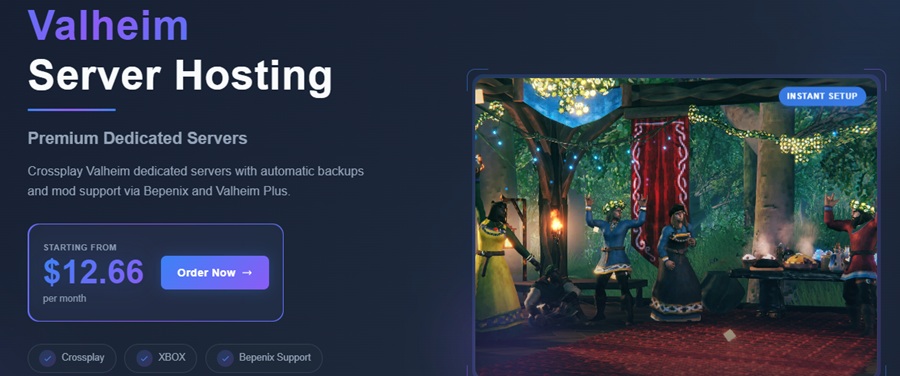 gaming deluxe valheim server hosting