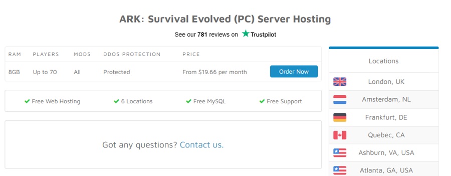 nitrous network ark hosting