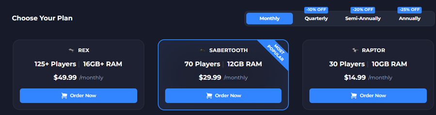 shockbyte pricing plan for ark survival evolved server hosting