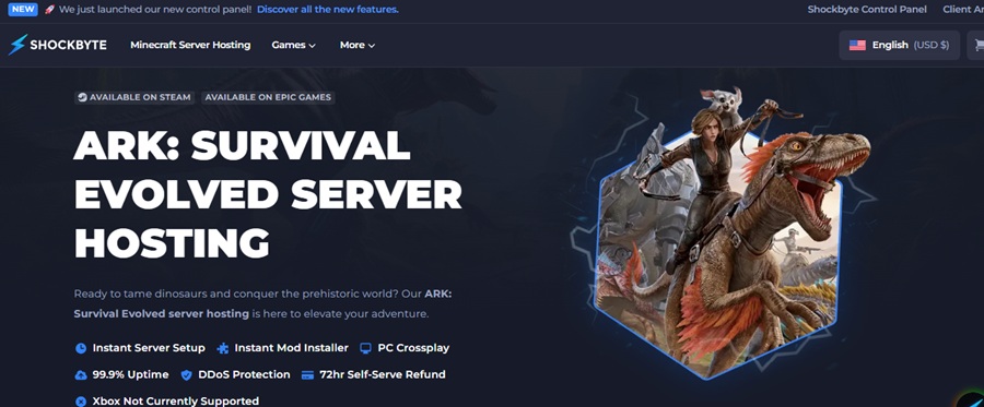 shockbyte ark server hosting 