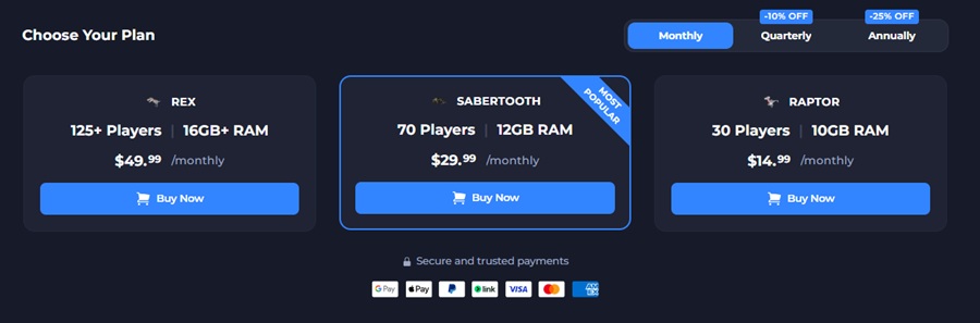 shockbyte ark server hosting plan 