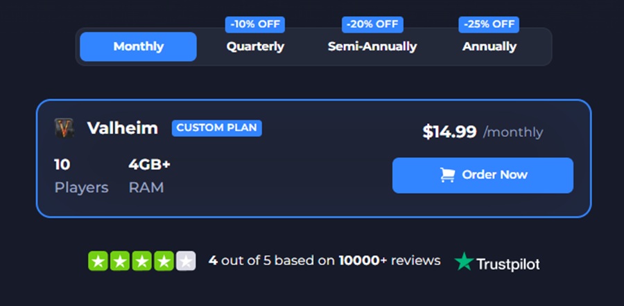 shockbyte monthly price