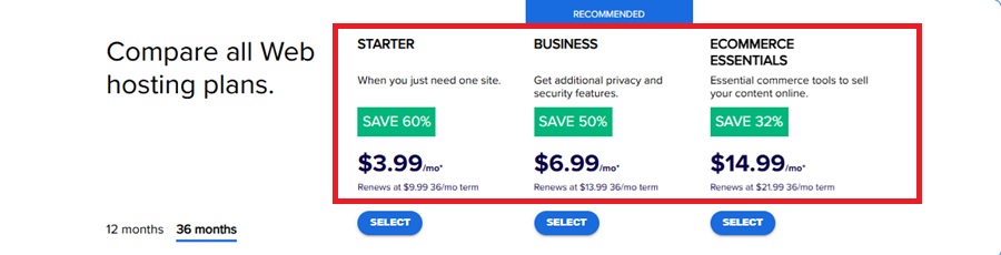 bluehost pricing 
