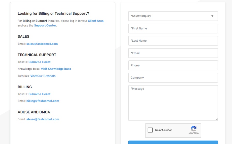 fastcomet customer support