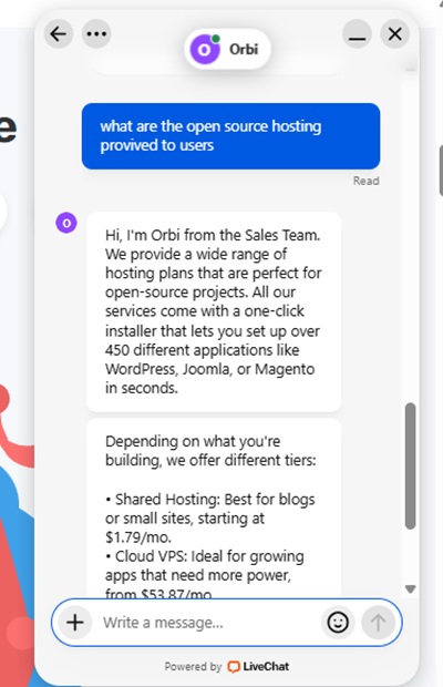 fastcomet live chat support 